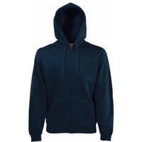 Fruit of the Loom Men's Zip Front Premium Hooded Sweat Jacket, Deep Navy, XX-Large