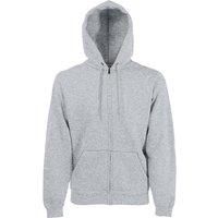 Fruit of the Loom Men/'s Zip Front Premium Hooded Sweat Jacket, Charcoal, Medium