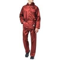Result Mens Heavyweight Waterproof Rain Suit (Jacket & Trouser Suit) (XL) (Red)