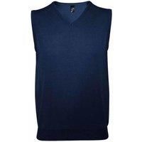 SOL'S Men's Gentlemen Sleeveless V Neck Sweater Vest in Navy | Size: Small
