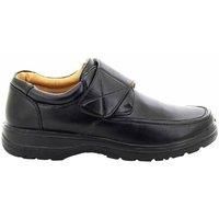 Smart Uns Mens Touch Fastening Black Casual Shoes 7 Sizes UK  DF752