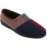Harlequin Multi Velour Slippers