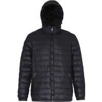 2786 Mens Hooded Water & Wind Resistant Full Zip Padded Jacket/Coat RW3424