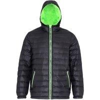 2786 Mens Hooded Water & Wind Resistant Full Zip Padded Jacket/Coat RW3424
