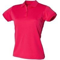 Henbury Womens/Ladies Coolplus Fitted Polo Shirt Top Szs S-3  RW636