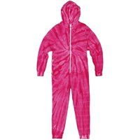 Colortone Unisex Adults Full Zip Tonal Spider Tie Dye bodysuit 2 Clrs RW4118