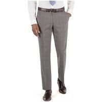 Alexandre of England Grey Check Tailored Fit Suit Trouser