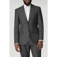 Racing Green Charcoal Pick And Pick Tailored Fit Men's Suit Jacket