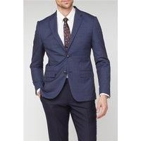 Alexandre of England Blue Check Tailored Men's Suit Jacket