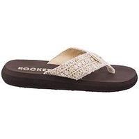 Rocket Dog Women's Spotlight Flip Flops, Beige, 5 UK