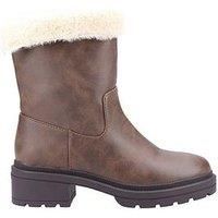 Rocket Dog Idea Faux Fur Ankle Boot  Brown