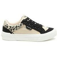 ROCKET DOG Women’s Cheery Comfort Plush Foam Sneaker, Black, 6 UK