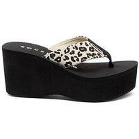 ROCKET DOG Womens Crush Wedge Sandal, Beige, 7 UK