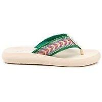 ROCKET DOG Womens Spotlight Flip-Flop, Green, 7 UK