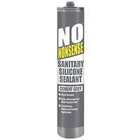 No Nonsense Sanitary Silicone Sealant Cement Grey 310ml (6653H)