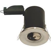LAP Fixed Fire Rated Downlight Brushed Steel (6627V)