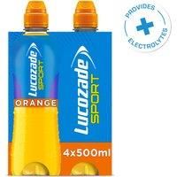 Lucozade Sport Drink, Orange, 4 x 500ml