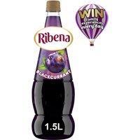 Ribena Blackcurrant Squash 1.5L – Real British Blackcurrants | Rich in Vitamin C | No Artificial Colours or Flavours | 100% Recycled Plastic Bottle