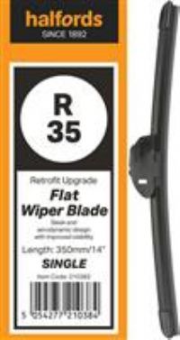 Halfords R35 Wiper Blade - Flat Upgrade - Single