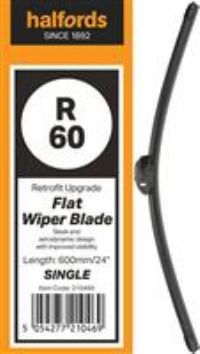 Halfords R60 Wiper Blade  Flat Upgrade  Single