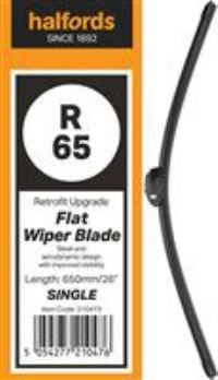 Halfords R65 Wiper Blade  Flat Upgrade  Single