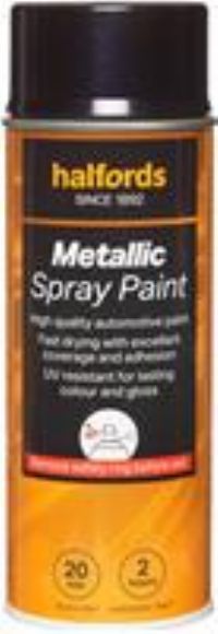 Halfords M3-050 Blue Metallic Car Spray Paint - 400Ml