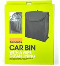 Halfords Car Bin With Waterproof Lining