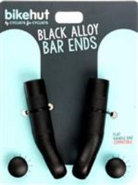 Bikehut Alloy Bar Ends, Black