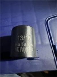 Halfords Advanced - 13/16 -  Socket  “Black Edition” 3/8 Drive Impact