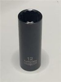 12mm Halfords Advanced DEEP 3/8 Drive BLACK EDITION Socket 12 Point FREE POST