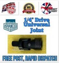 1/4” Halfords Advanced BLACK EDITION Universal Joint Swivel Socket Drive Tool
