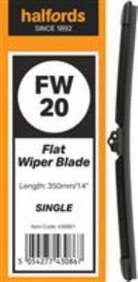 Halfords Flat Wiper Blade Single Fw20