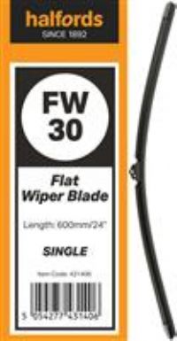 Halfords Flat Wiper Blade Single Fw30