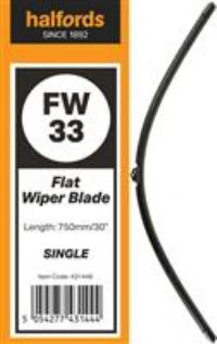 Halfords Flat Wiper Blade Single Fw33