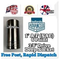 1” A/F (SAE) Deep Halfords Advanced 3/8 Drive HIGH TORQ Socket 6 Point FREE POST