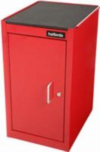 Halfords 1 Door 1 Shelf Side Cabinet - Red