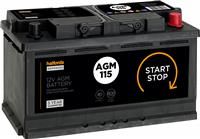 Halfords 115Agm Start/Stop Agm 12V Car Battery 5 Year Guarantee