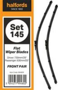 Halfords Set 145 Wiper Blades  Front Pair