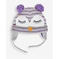 Jojo Maman Bebe Girls Owl Hat - Grey