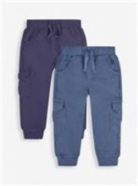 JOJO MAMAN BÉBÉ 2 Pack Cargo Joggers 12-18 months