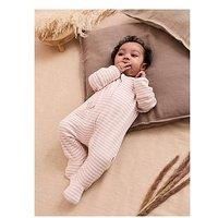 Jojo Maman Bebe Baby Girls Bunny Embroidered Sleepsuit - Pink