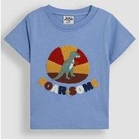 Jojo Maman Bebe Boys Roarsome Applique T-Shirt - Blue