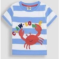 Jojo Maman Bebe Boys Shark Embroidered Polo Shirt - Red