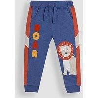 Jojo Maman Bebe Boys Lion Applique Joggers - Blue