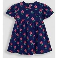 Jojo Maman Bebe Girls Floral Wrap Dress - Blue