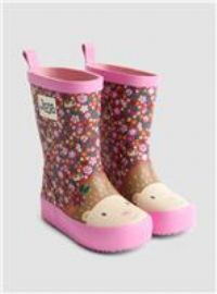 JOJO MAMAN BÉBÉ Floral Hedgehog Wellie Boot 10 Infant