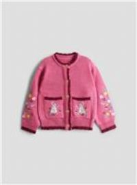 JOJO MAMAN BÉBÉ Rabbit Embroidered Cardigan 5-6 Years
