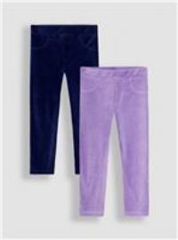 JOJO MAMAN BÉBÉ 2 Pack Jersey Cord Jeggings 3-4 Years