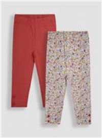 JOJO MAMAN BÉBÉ 2 Pack Ditsy Floral Leggings 2-3 Years