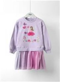 JOJO MAMAN BÉBÉ Fairy Applique Combo Dress 3-4 Years